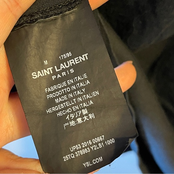 Saint Laurent Paris vampire tee testier size medium men’s black t-shirt - Picture 6 of 6